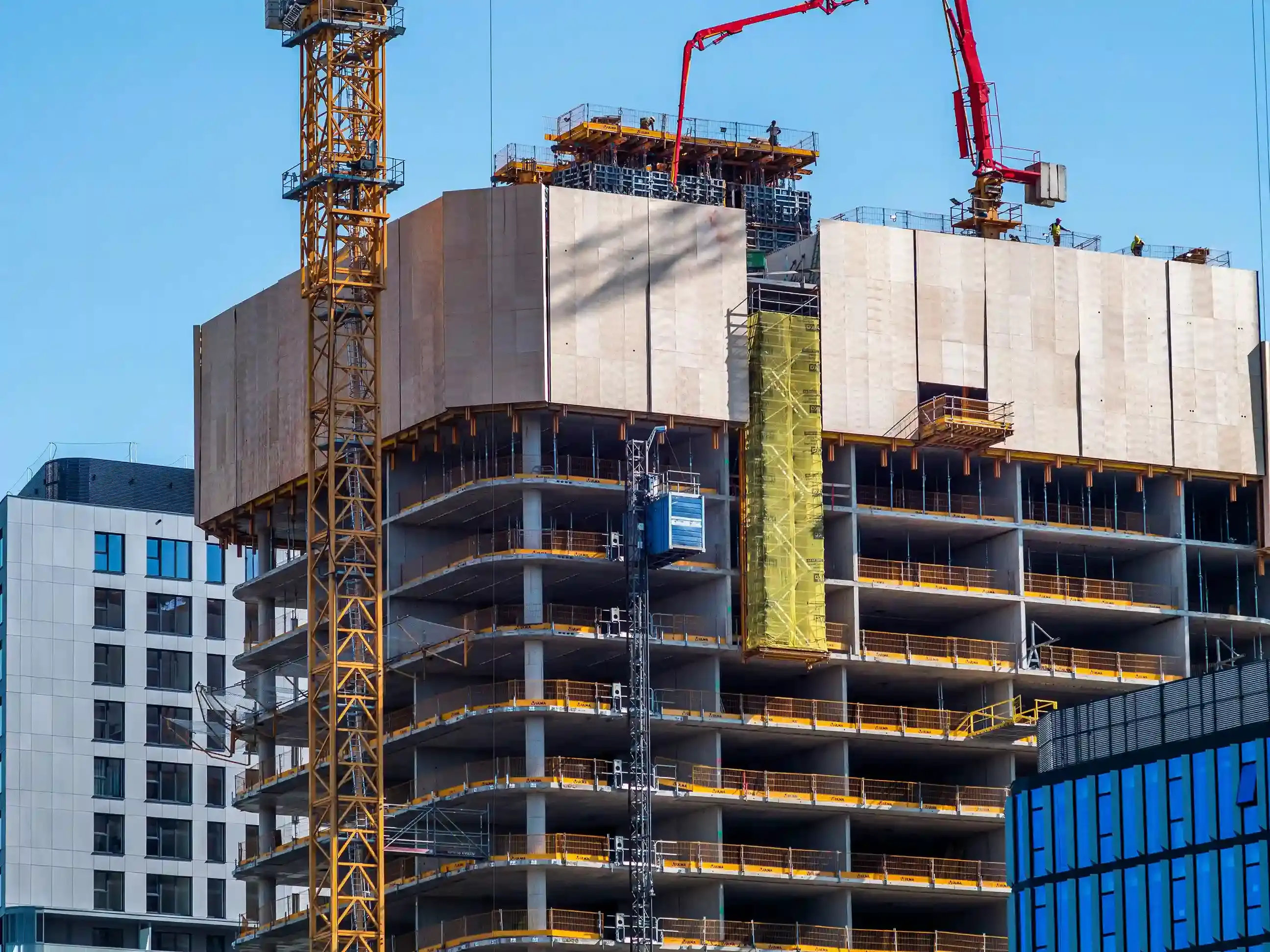 An image of a building under construction